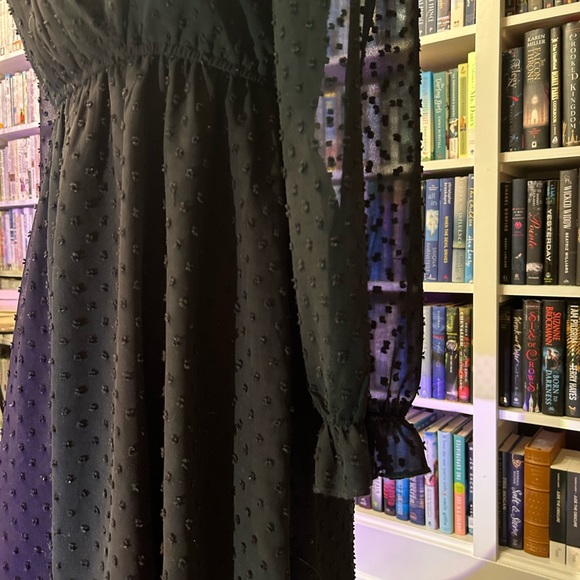 Wednesday Addams style vintage black dress - Picture 7 of 7